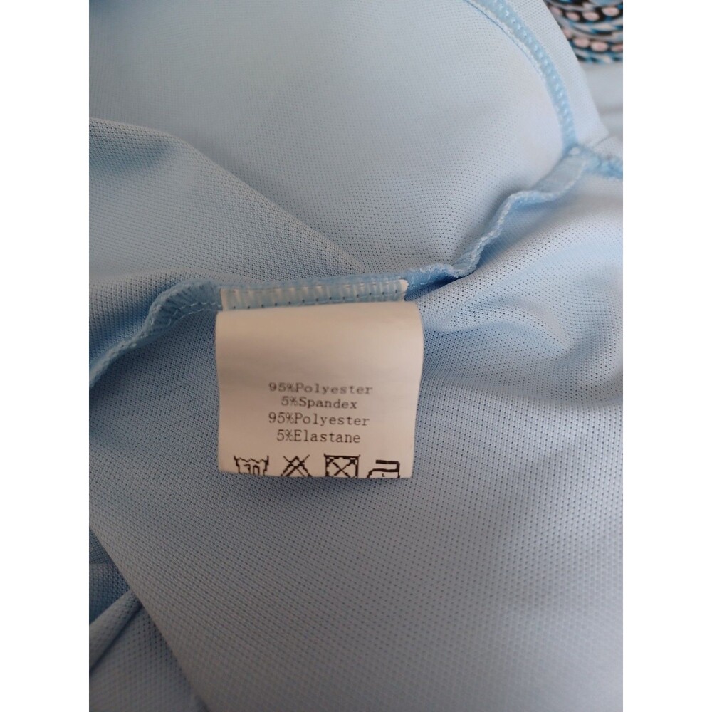 Golf Dress Womens Sz L Jack Smith Lt Blue Floral POCKETS! - Picture 4 of 5